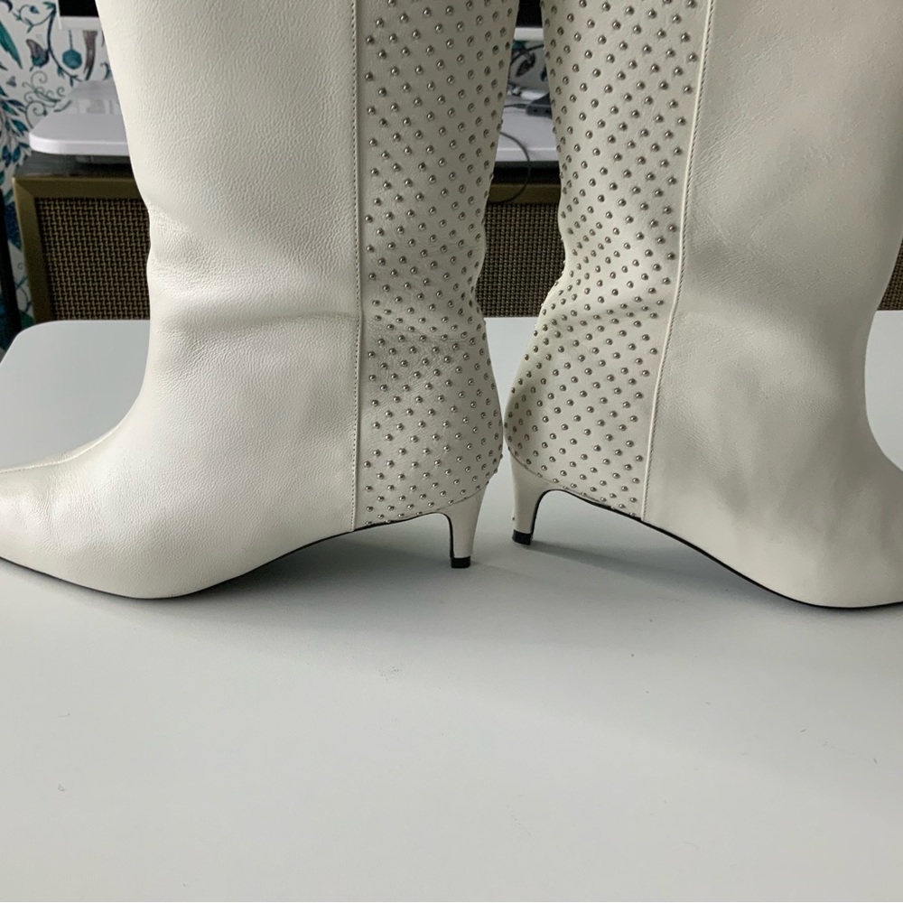 Anine Bing White Heeled Boots - Picture 5 of 9